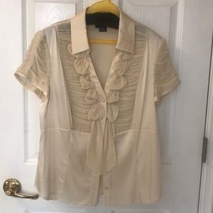 COPY - Etcetera cream silk blouse
